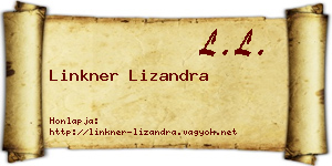 Linkner Lizandra névjegykártya